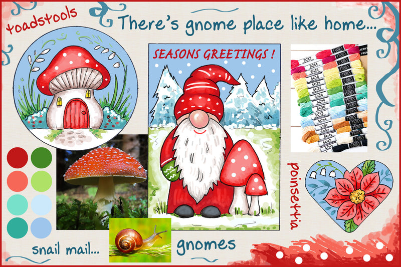 Susan Bates - Designing the “Gnome Place Like Home” Patterns for StitchableCards