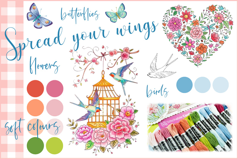 Susan Bates - Designing the “Spread your Wings” Patterns for StitchableCards