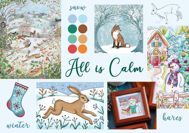 Susan Bates - Designing the “All is Calm” Patterns for StitchableCards