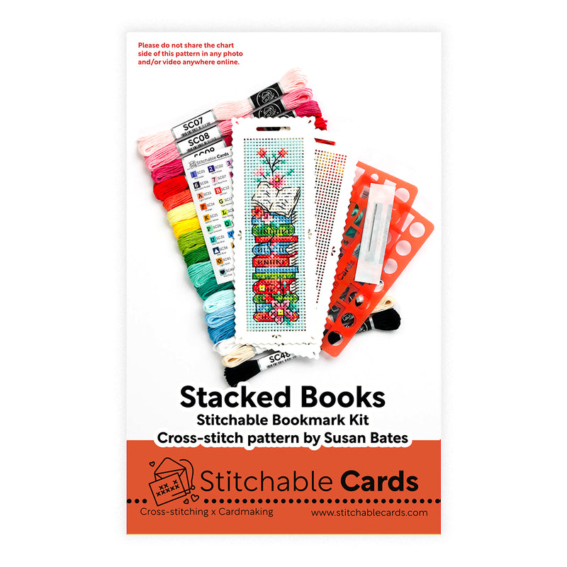 Stacked Books Bookmark Kit