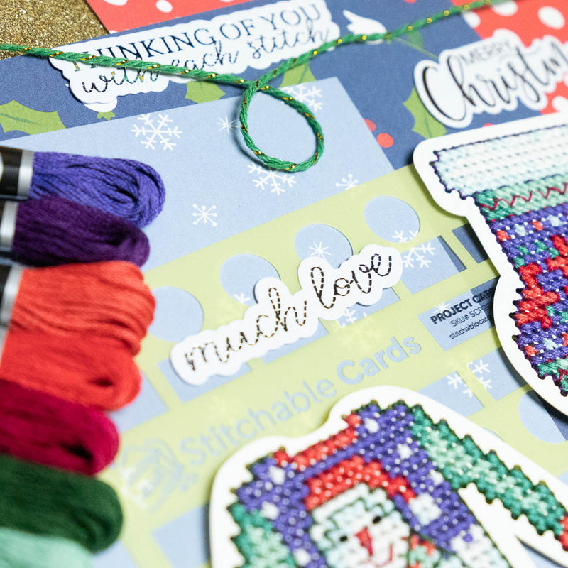 Holiday Icons Stitchable Card Kit