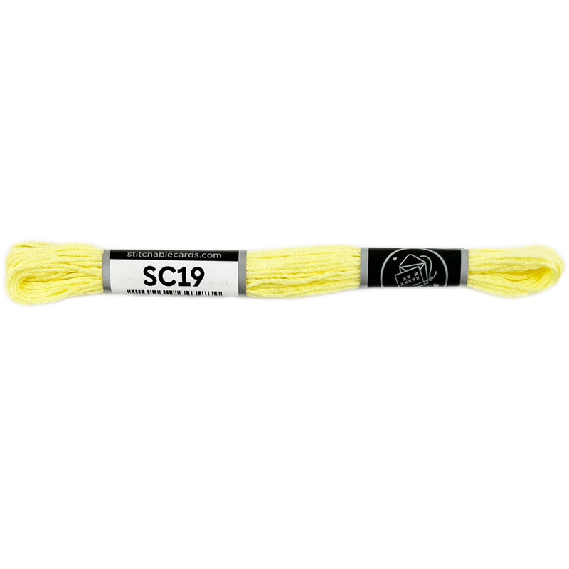 SC19 Embroidery Floss - Light Lemon Yellow