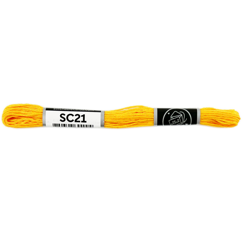 SC21 Embroidery Floss - Saffron Yellow