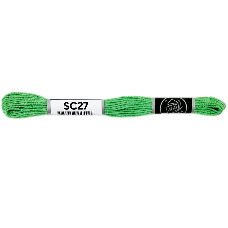 SC27 Embroidery Floss - Mid Emerald Green