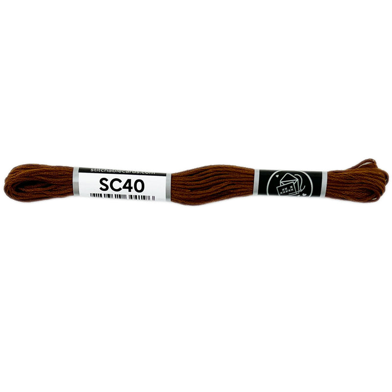 SC40 Embroidery Floss - Dark Brown