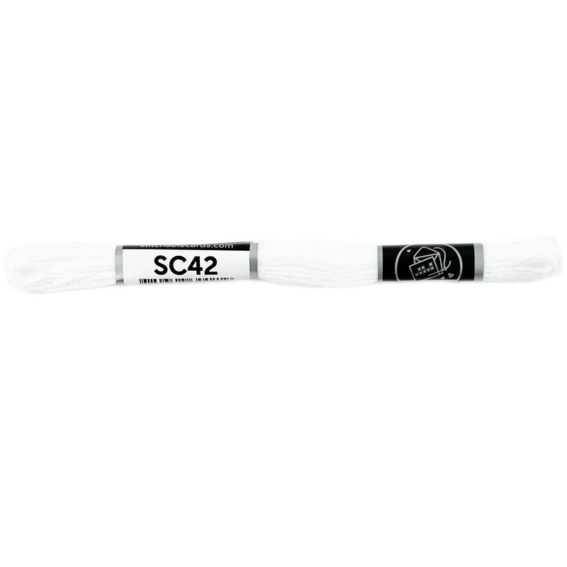 SC42 Embroidery Floss - White