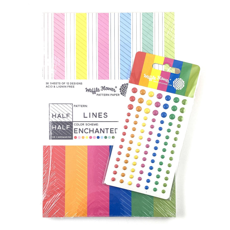 Half-Half Lines - Enchanted Paper Pad