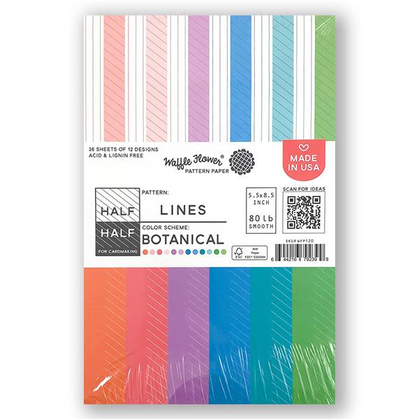 Half-Half Lines - Botanical Paper Pad