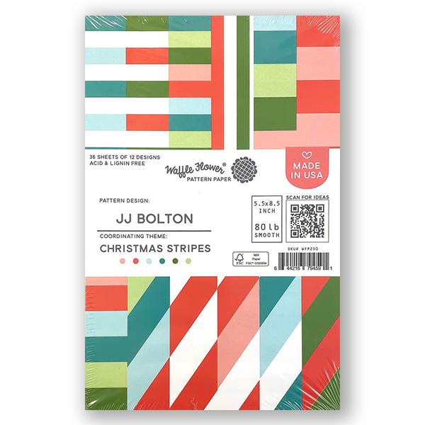 Christmas Stripes Paper Pad